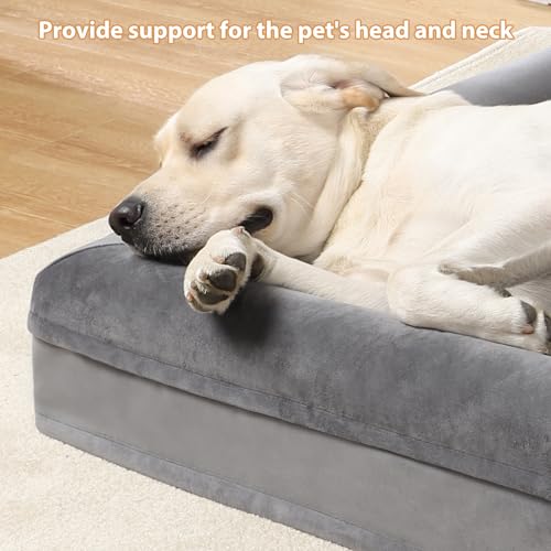 MIHIKK XL Orthopedic Dog Sofa Bed - Grey