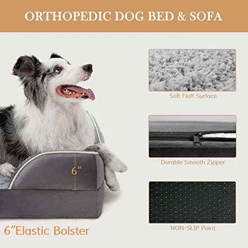 XXL Waterproof Orthopedic Dog Bed for Extra Large Dogs