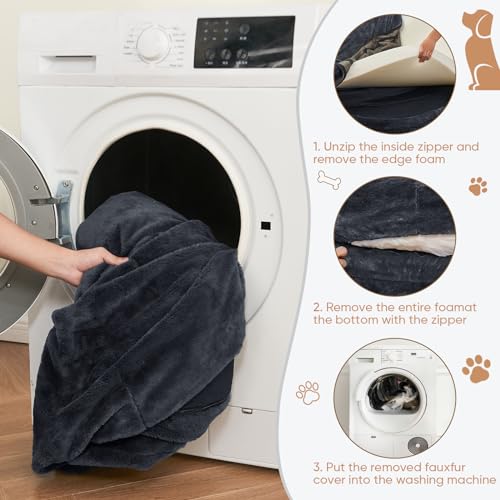 Large Dog Bed for Humans, Memory Foam Orthopedic