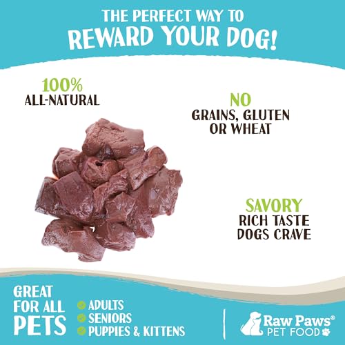 USA Made Frozen Beef Liver Treats for Dogs & Cats