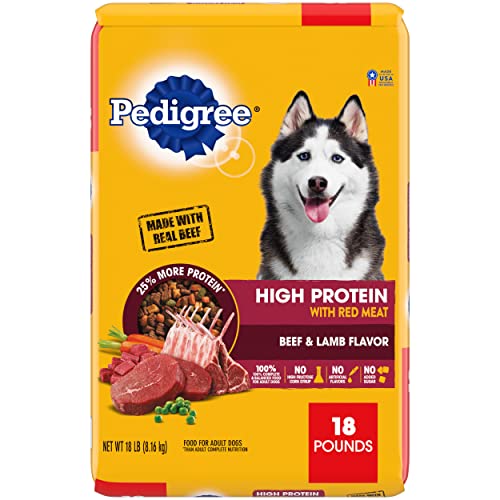 Pedigree High Protein Beef & Lamb Dog Food 18lbs