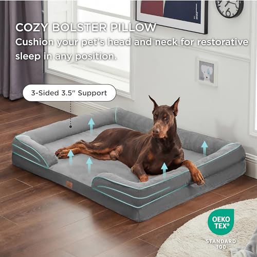 XXL Washable Orthopedic Dog Bed for Giant Dogs