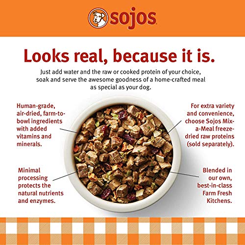 SOJOS Chicken Freeze-Dried Dog Food, 14 Pounds Total