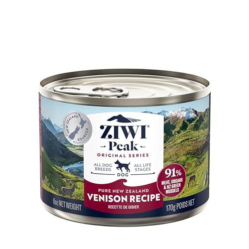 ZIWI Peak Venison Canned Wet Dog Food, High-Protein