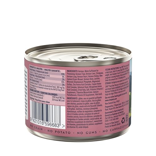 ZIWI Peak Venison Canned Wet Dog Food, High-Protein