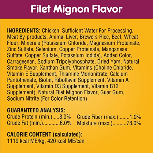 PEDIGREE Adult Dog Food Variety Pack, Filet Mignon & Beef Flavor, 13.2 oz. (12 Pack)