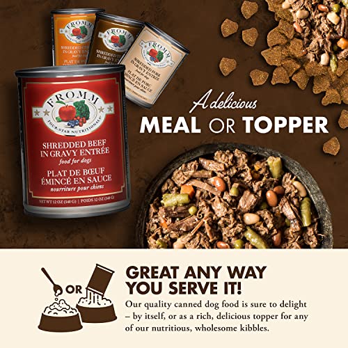 Fromm Four-Star Shredded Beef Dog Food Case