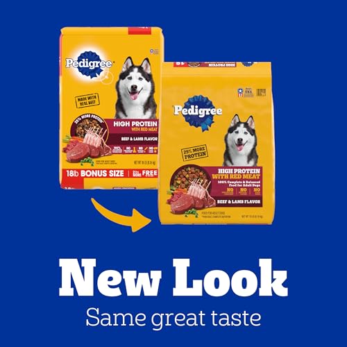 Pedigree High Protein Beef & Lamb Dog Food 18lbs