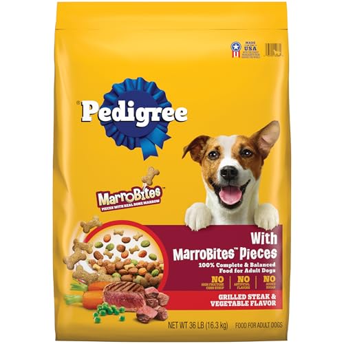 Pedigree MarroBites Adult Dry Dog Food, Grilled Steak Flavor