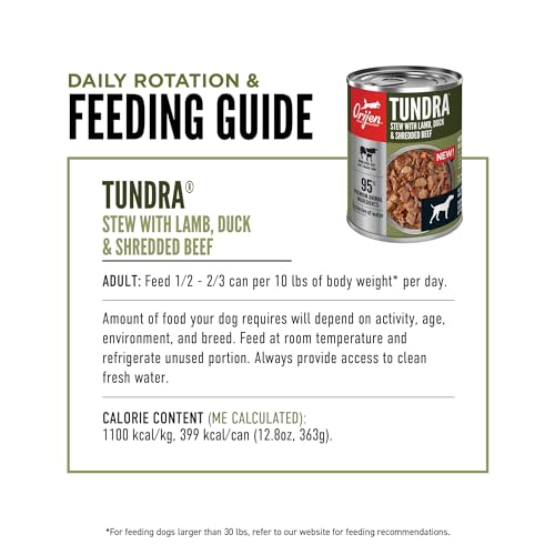 ORIJEN Tundra Stew Wet Dog Food, WholePrey Ingredients