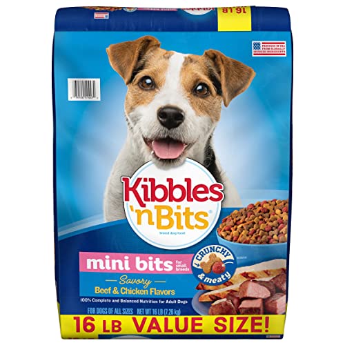 Kibbles 'N Bits Small Breed Mini Bits, Beef & Chicken, 16 lbs