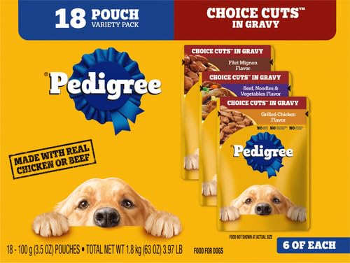 PEDIGREE CHOICE CUTS Variety Pack 18-Pack, 3.5 oz