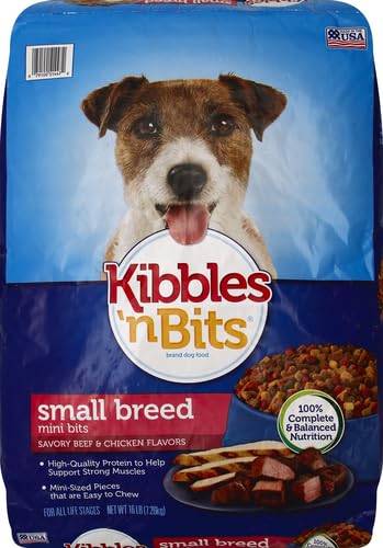 Kibbles 'N Bits Small Breed Mini Bits, Beef & Chicken, 16 lbs