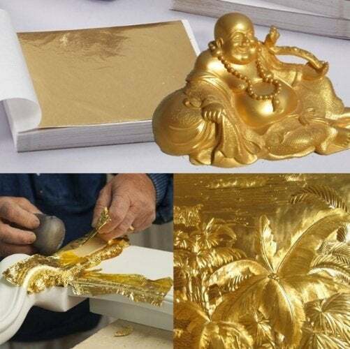 Gold Foil Gilding Handicrafts Paper - 100 Sheets