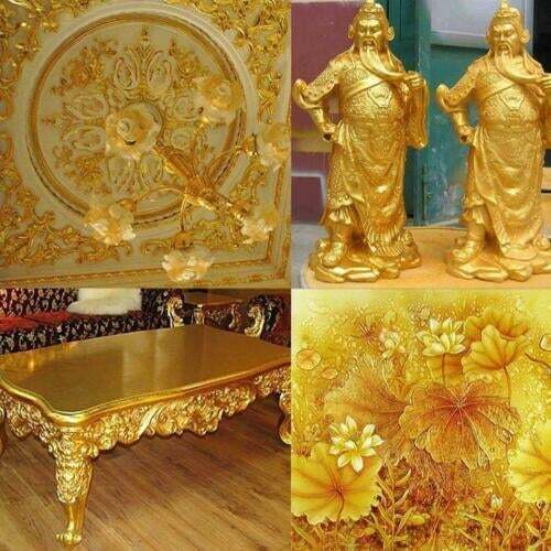 Gold Foil Gilding Handicrafts Paper - 100 Sheets