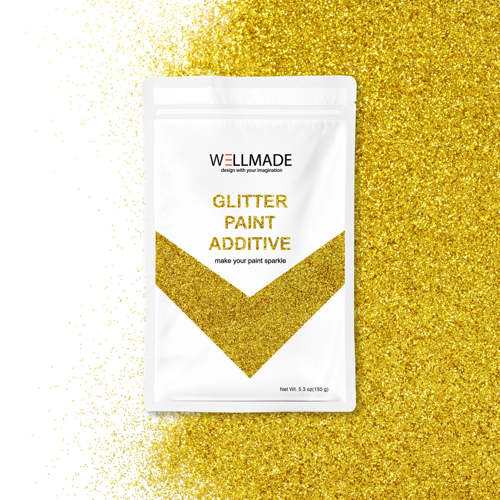 Gold Glitter Paint Additives for Walls DIY