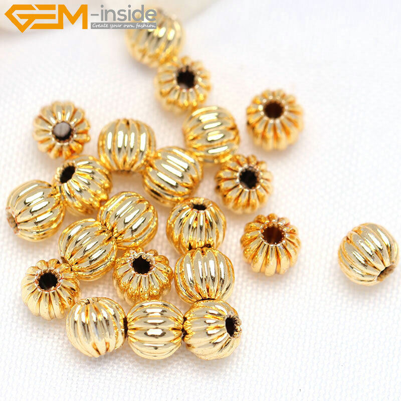 Round Corrugated Spacer Beads in 14K Gold Fill