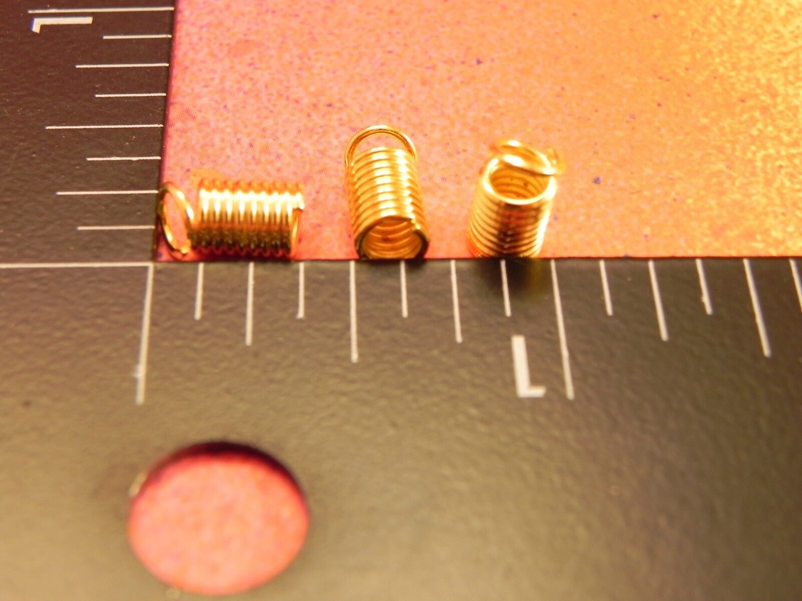 200 Gold Plated Coil End Tips for Jewelry