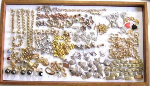 Gold Plated Vintage Jewelry Components Lot