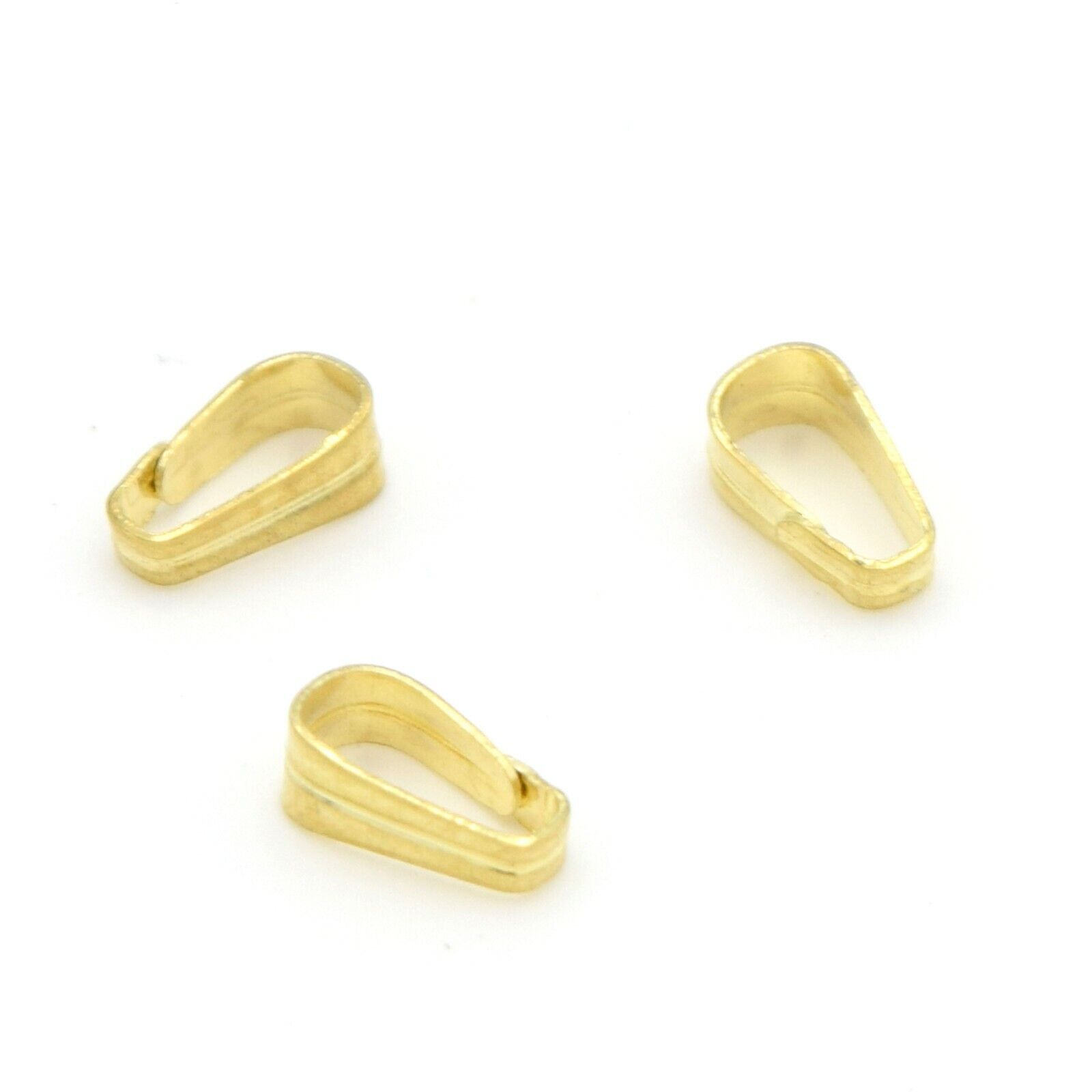 Gold Plated Rabbit Ear Bail, 16 Pieces