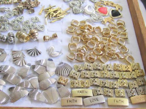 Gold Plated Vintage Jewelry Components Lot