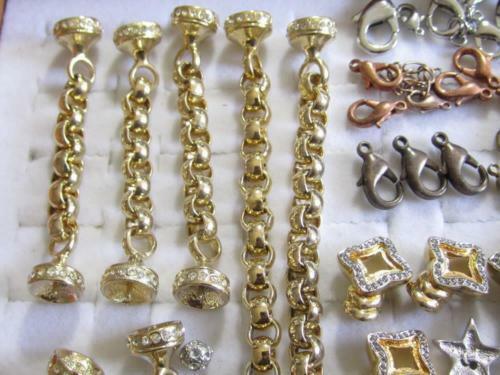Gold Plated Vintage Jewelry Components Lot