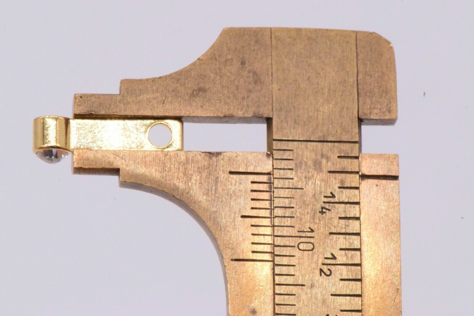 Gilded Rhinestone Charm for Jewelry Making