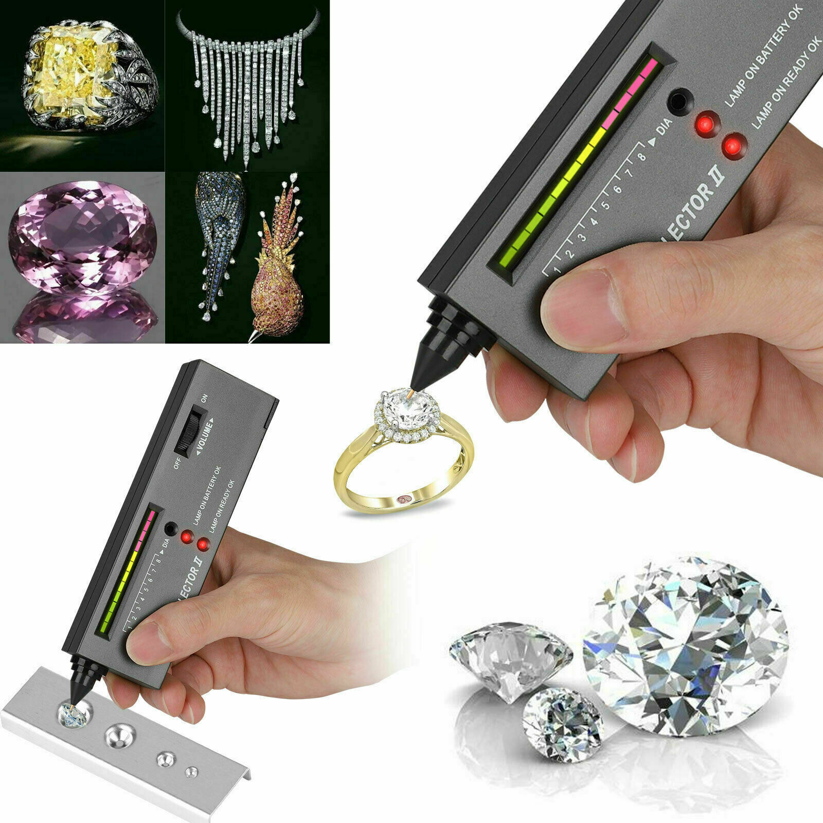 Gemstone & Diamond Tester Kit with Gold Pen