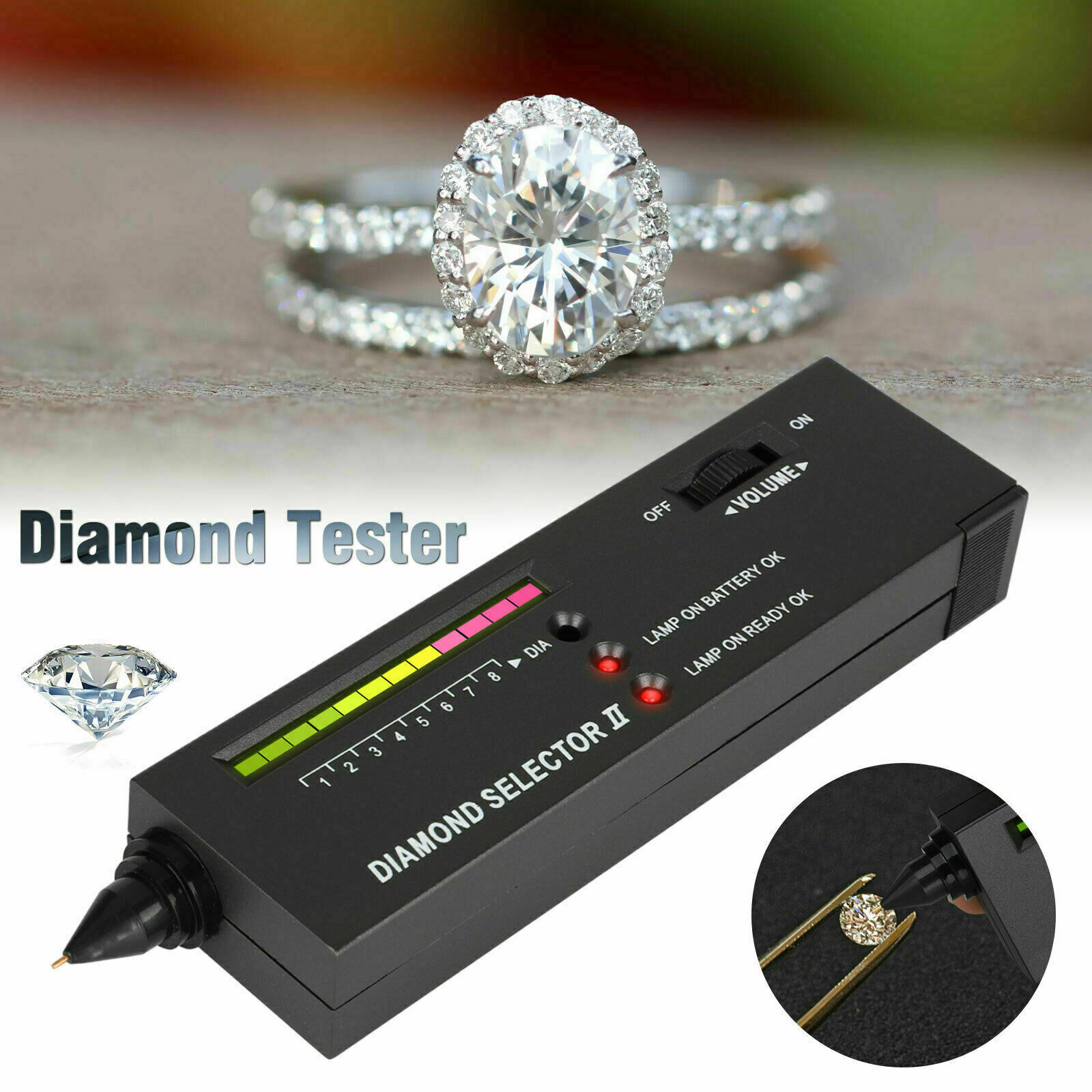 Gold Diamond Tester Kit - Digital Electronic