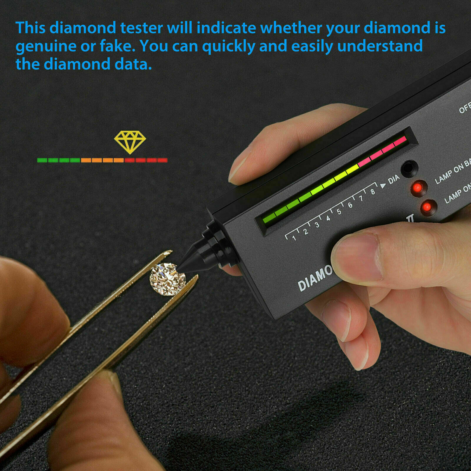 Gemstone & Diamond Tester Kit with Gold Pen