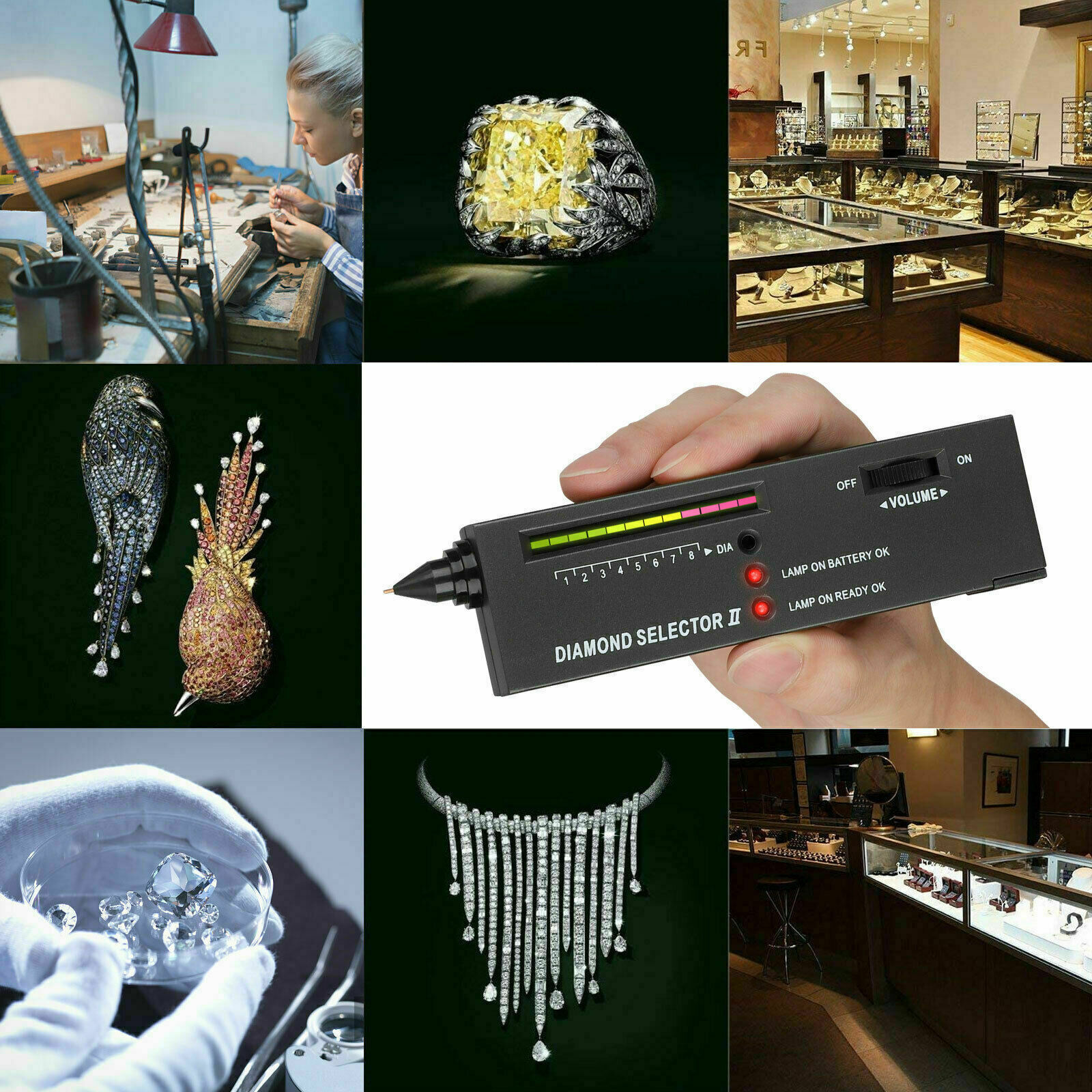 Gemstone & Diamond Tester Kit with Gold Pen