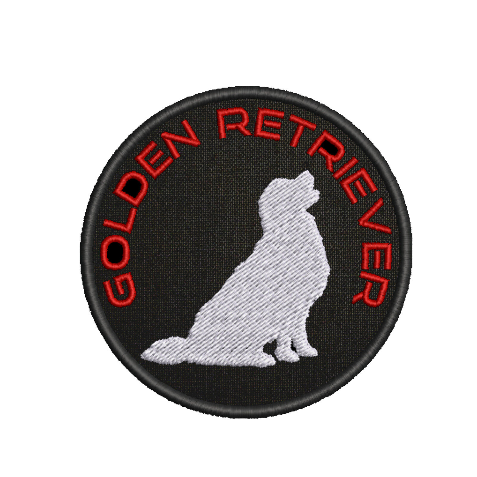 Dog Breed Silhouette Embroidered Patch for Clothing