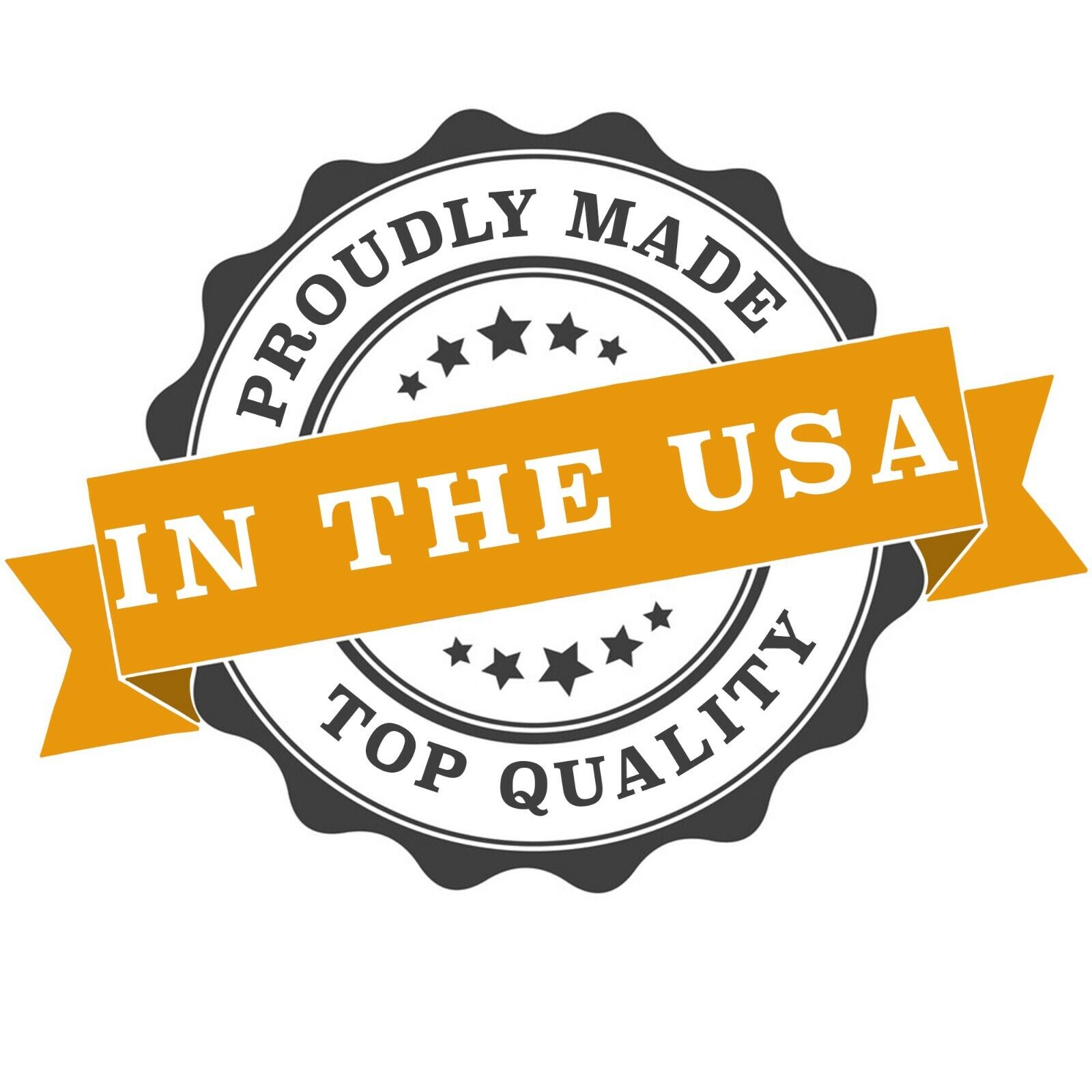 USA Flag Embroidered Patch with Gold Border