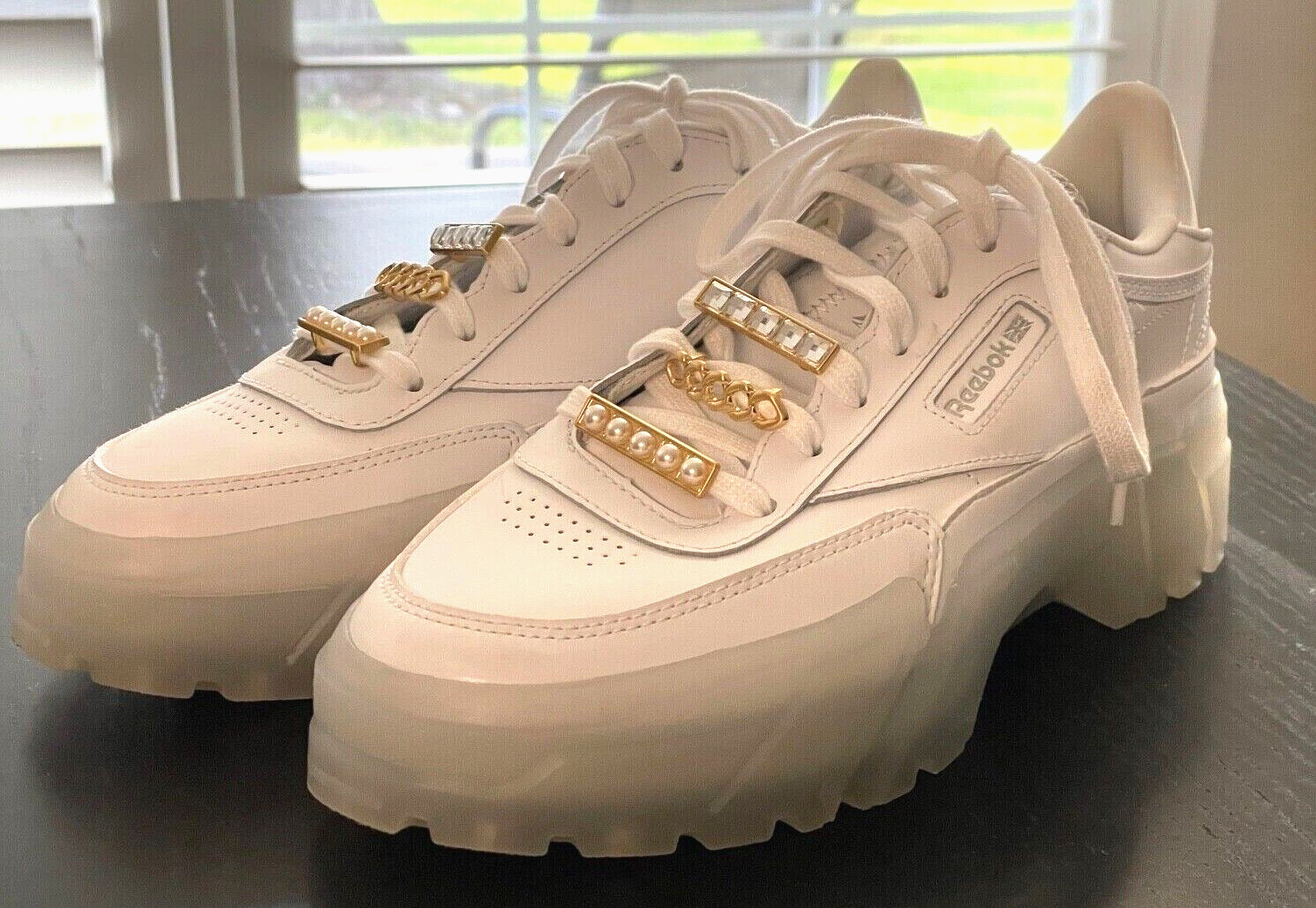 Gold Reebok Platform Sneakers - Wms 7.5