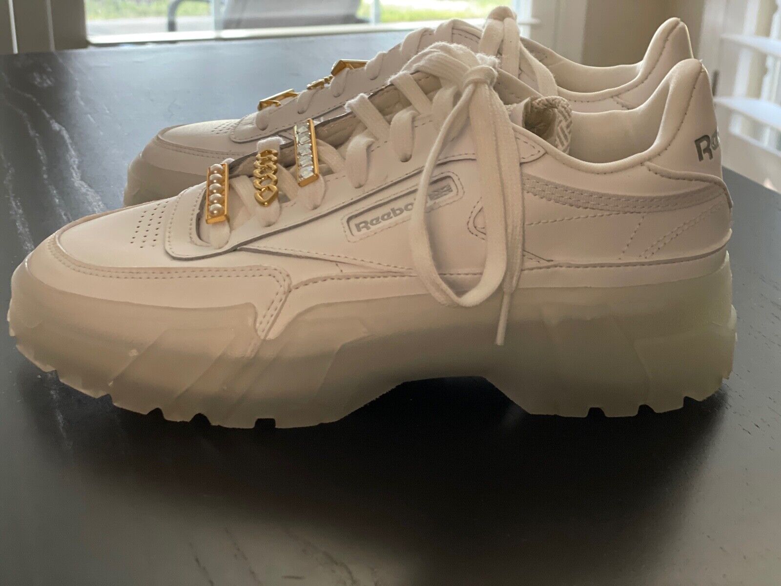 Gold Reebok Platform Sneakers - Wms 7.5