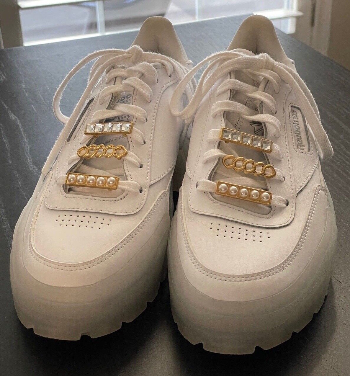 Gold Reebok Platform Sneakers - Wms 7.5