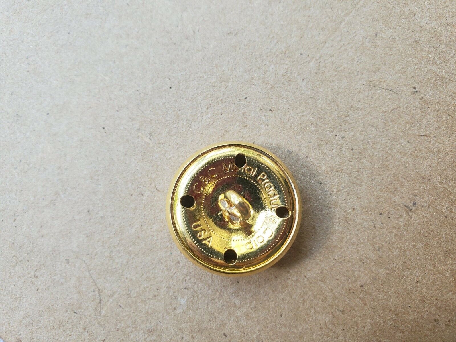 12 USMC Eagle/Anchor 1" Gold Buttons, High Profile