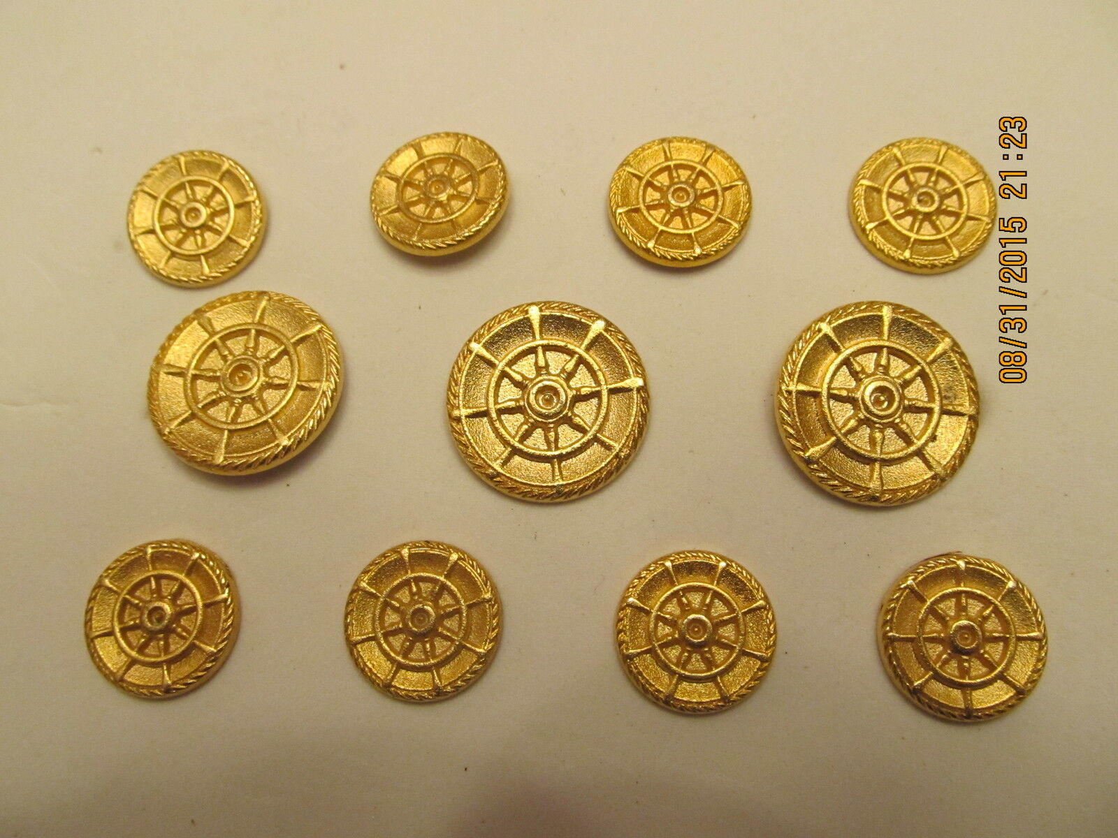 Gold Plated Blazer Button Set