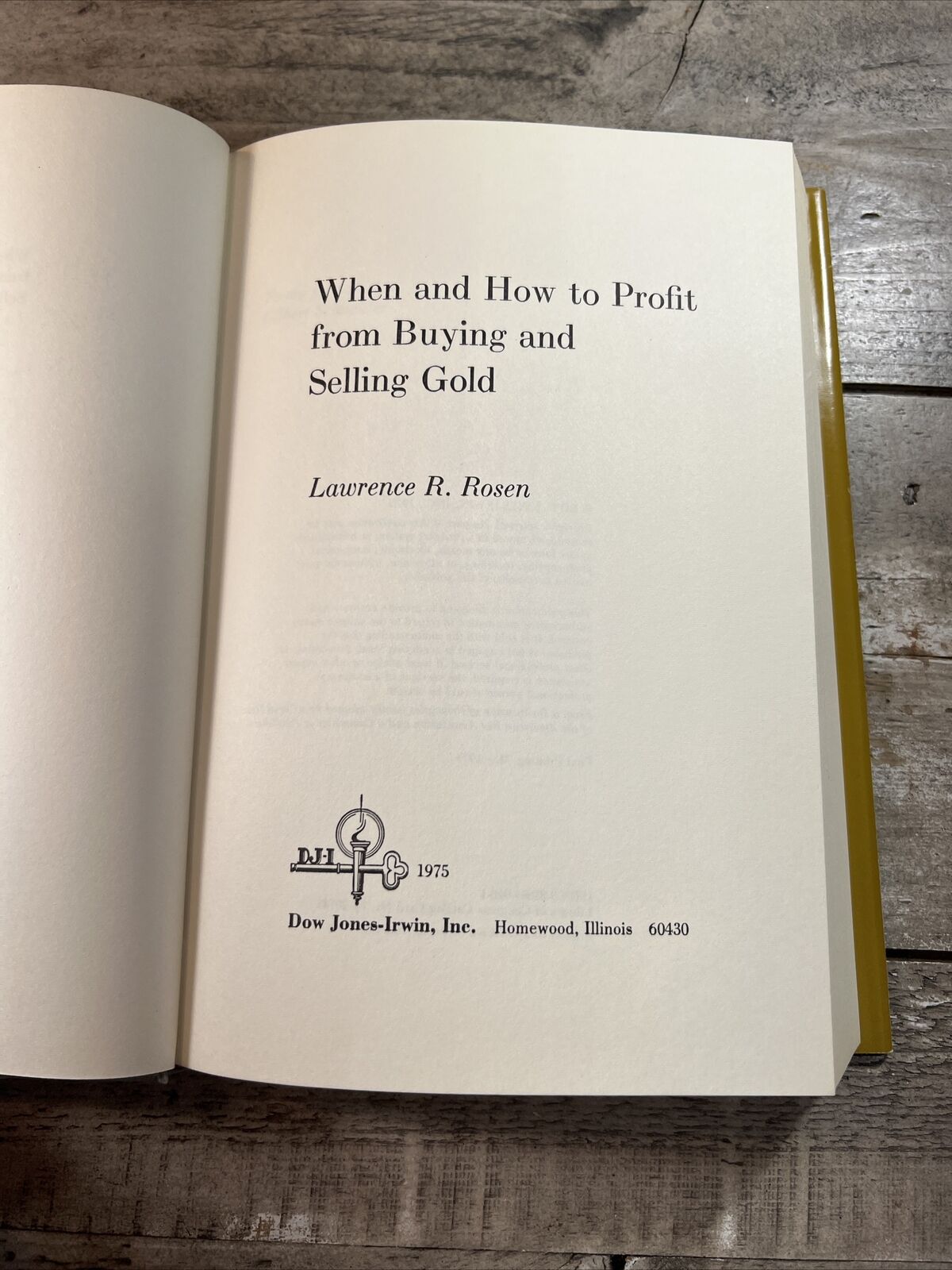 Vintage Gold Investing Guide from 1975