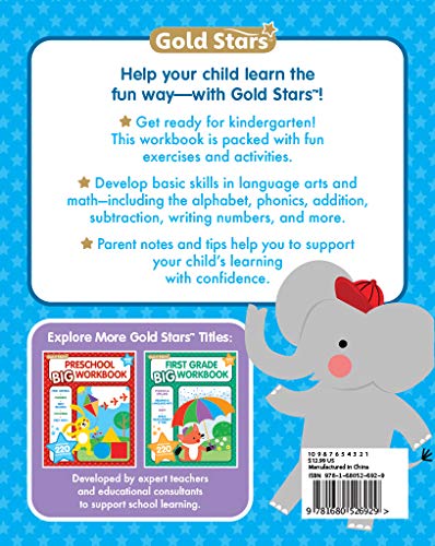 Gold Stars Kindergarten Workbook: 220+ Activities