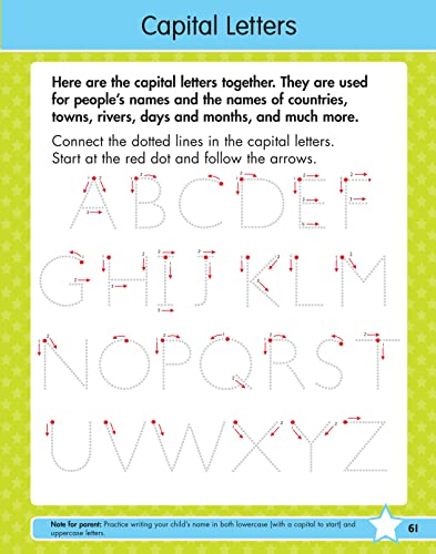 Gold Stars Kindergarten Workbook: 220+ Activities