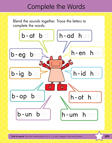 Gold Stars Kindergarten Workbook: 220+ Activities