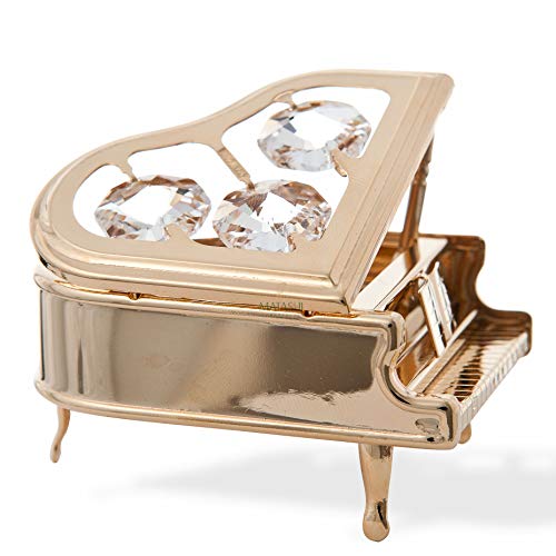 Matashi 24K Gold Plated Grand Piano Figurine