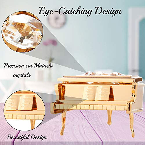 Matashi 24K Gold Plated Grand Piano Figurine