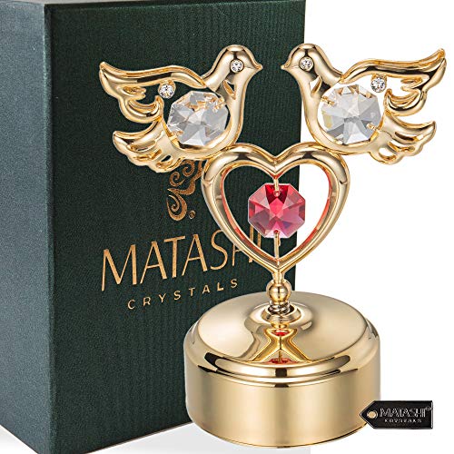 Crystal Love Doves Music Box (24K Gold-plated)
