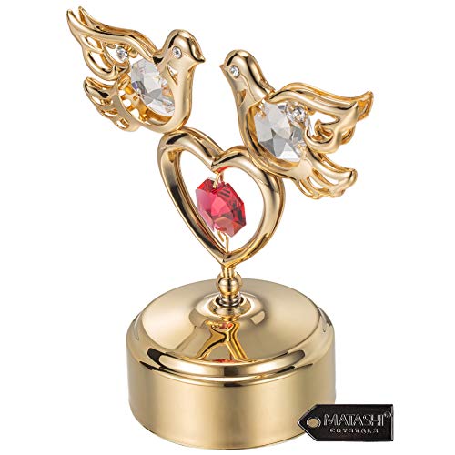 Crystal Love Doves Music Box (24K Gold-plated)