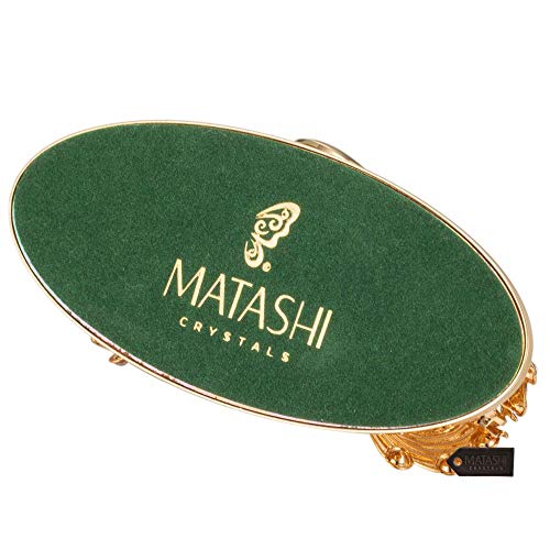 Matashi 24K Gold Plated Swan Clock Ornament