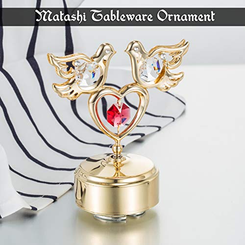 Crystal Love Doves Music Box (24K Gold-plated)