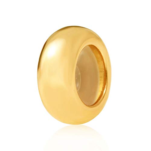 Gold Sterling Silver Spacer Charms for Pandora Bracelet