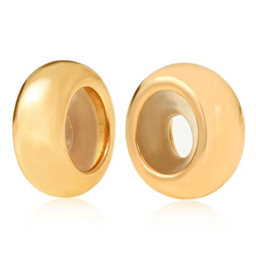 Gold Sterling Silver Spacer Charms for Pandora Bracelet